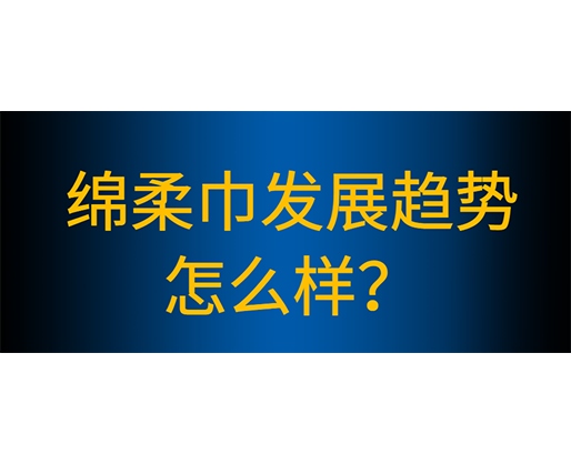 綿柔巾生產(chǎn)線有哪些性能特點，綿柔巾發(fā)展趨勢怎么樣？
