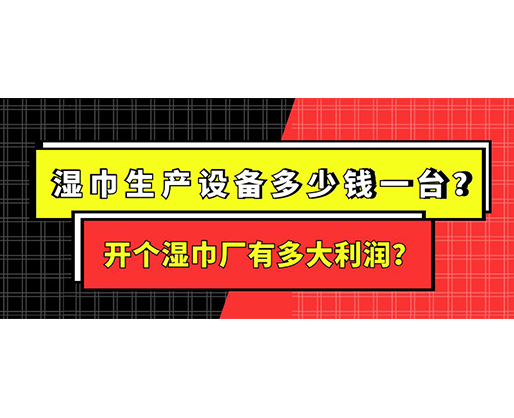 濕巾生產(chǎn)設(shè)備多少錢一臺？開個濕巾廠有多大利潤？