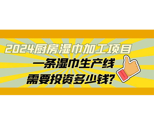 2024廚房濕巾加工項目，一條濕巾生產(chǎn)線需要投資多少錢？