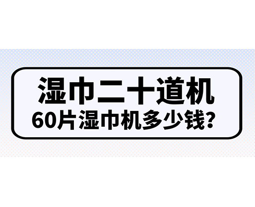 濕巾二十道機(jī)，60片濕巾機(jī)多少錢？