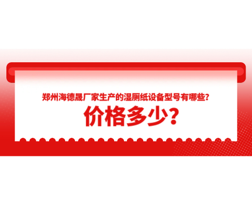 鄭州海德晟廠家生產(chǎn)的濕廁紙?jiān)O(shè)備型號(hào)有哪些？?jī)r(jià)格多少？